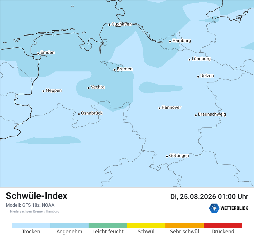 Modellkarte GFS – sui – ni