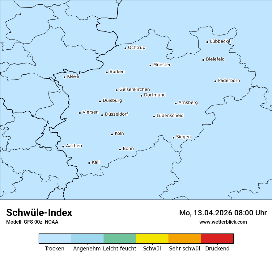 Modellkarte GFS – sui – nrw