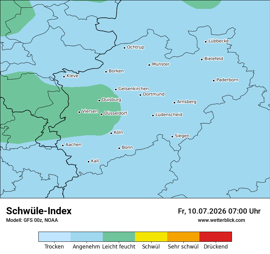 Modellkarte GFS – sui – nrw