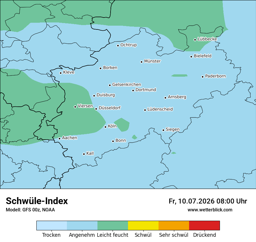 Modellkarte GFS – sui – nrw