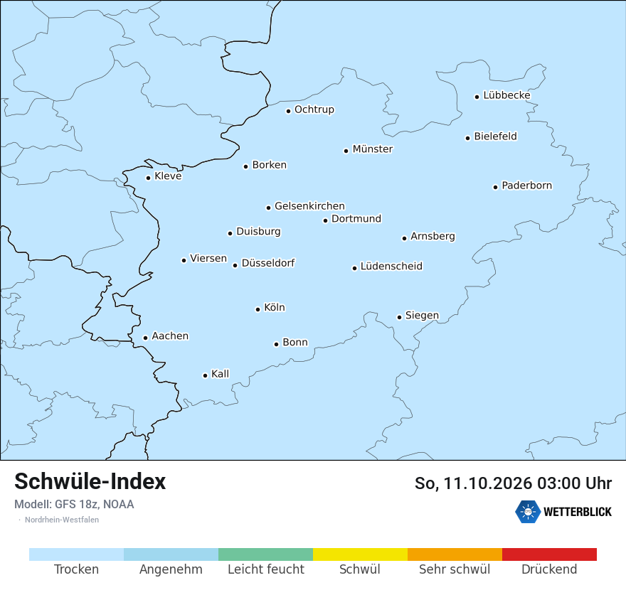 Modellkarte GFS – sui – nrw