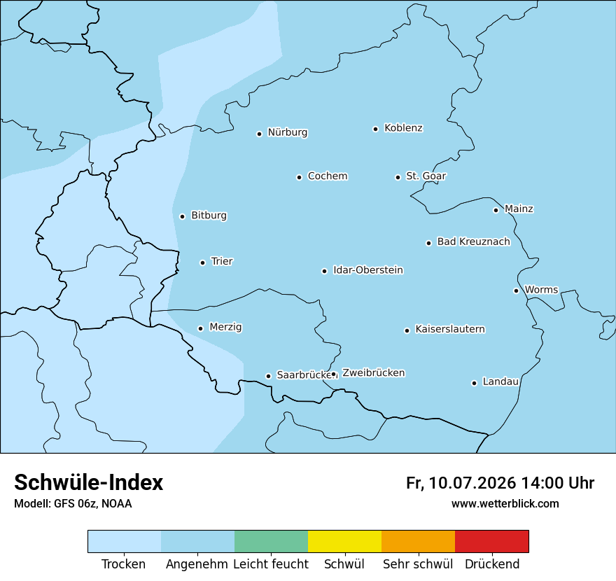 Modellkarte GFS – sui – rp