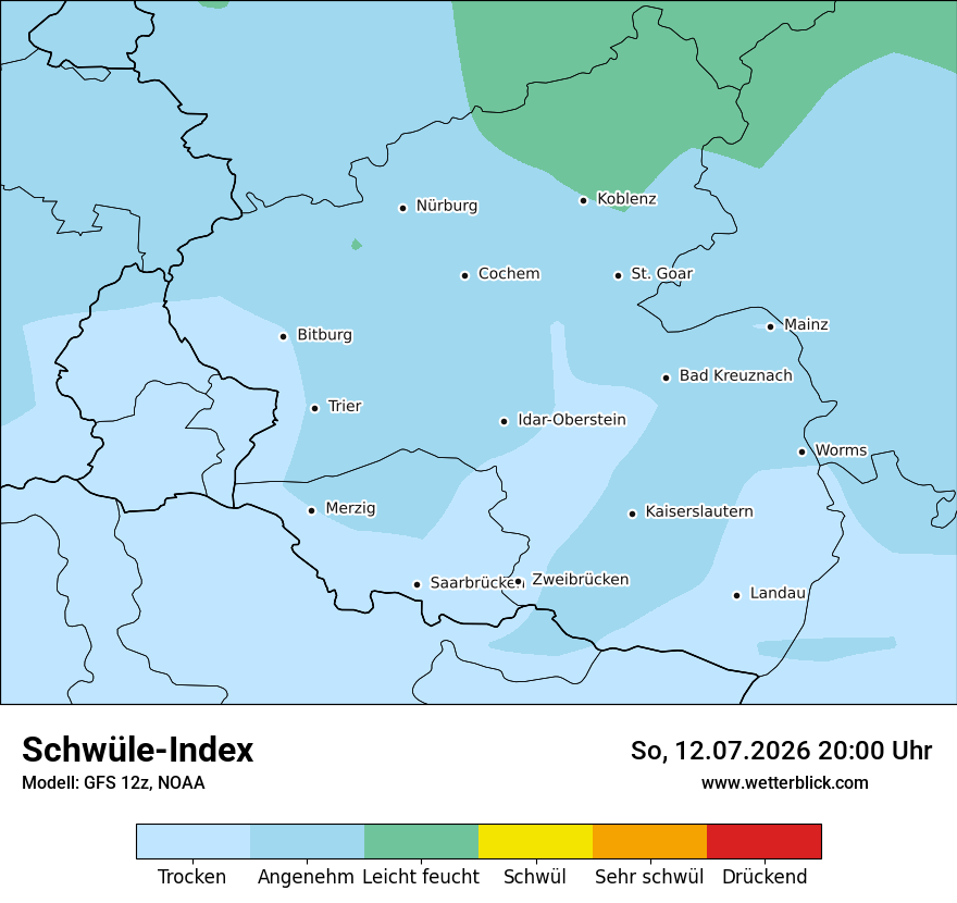 Modellkarte GFS – sui – rp