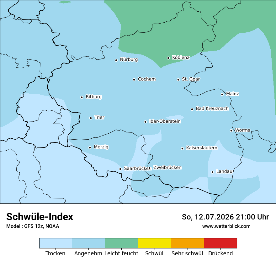 Modellkarte GFS – sui – rp