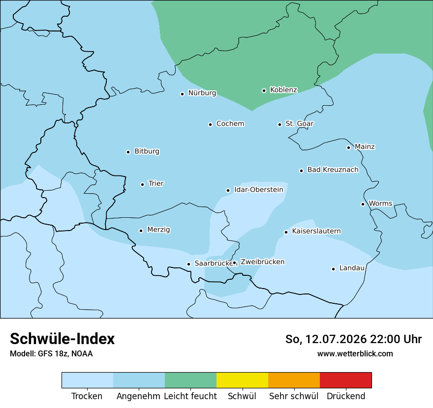 Modellkarte GFS – sui – rp