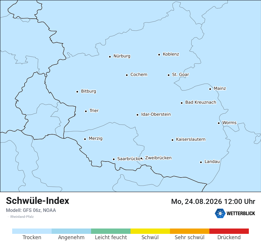 Modellkarte GFS – sui – rp