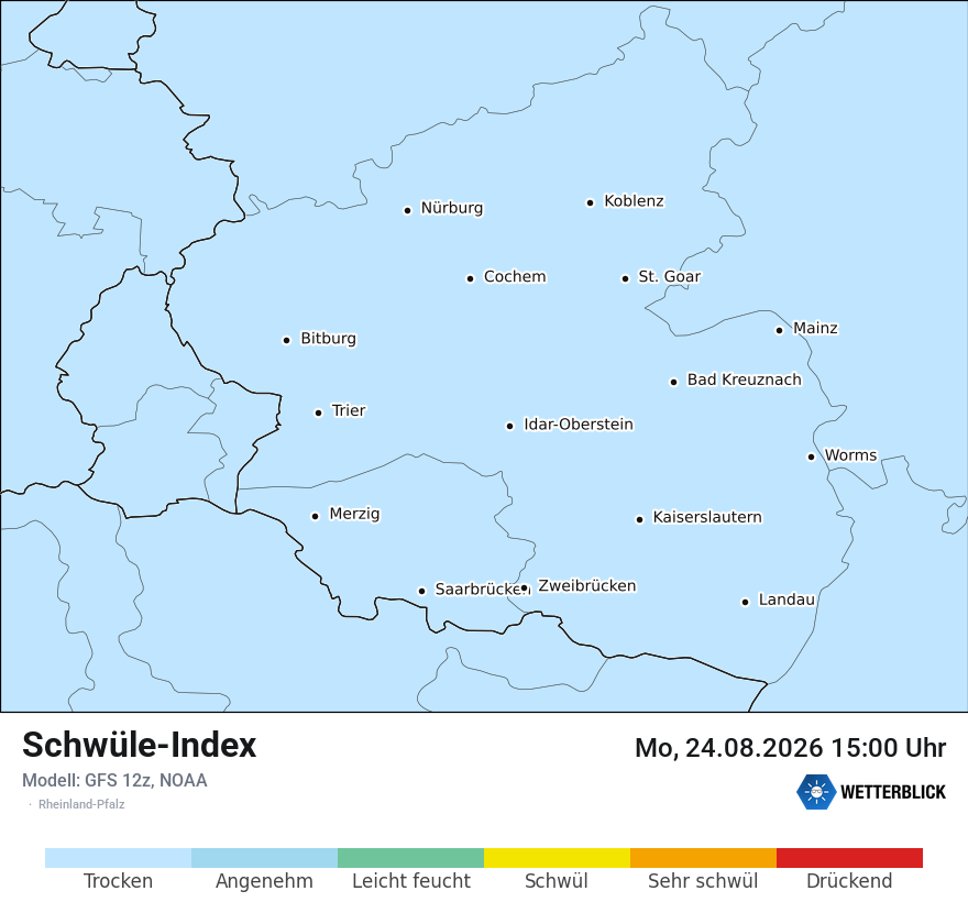 Modellkarte GFS – sui – rp