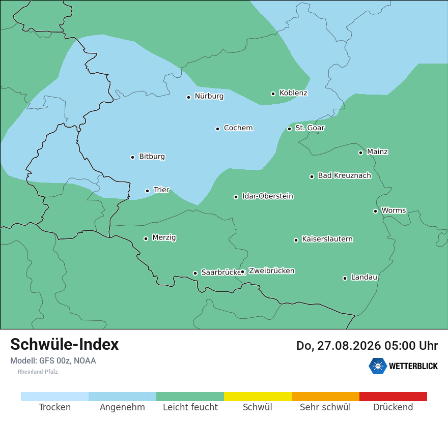 Modellkarte GFS – sui – rp