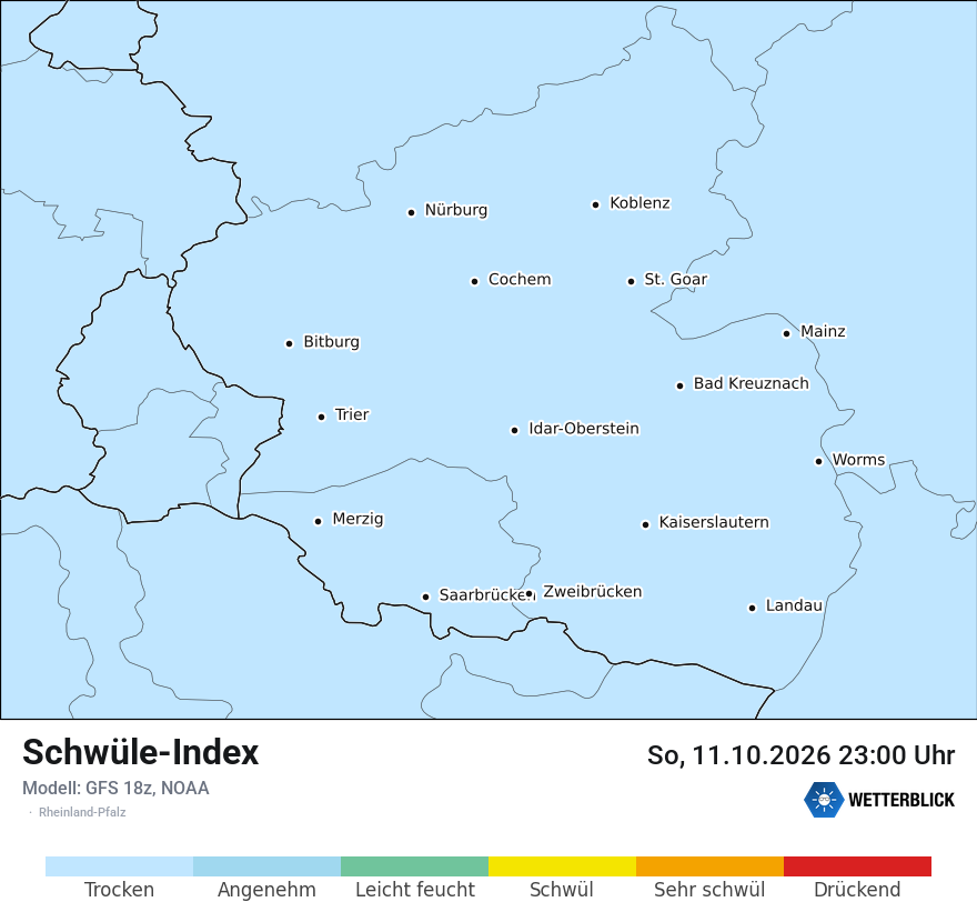 Modellkarte GFS – sui – rp
