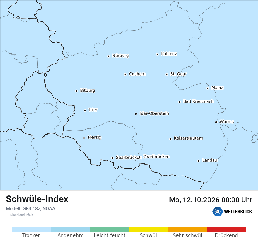 Modellkarte GFS – sui – rp