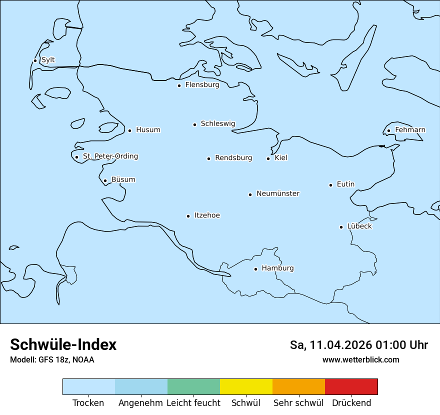 Modellkarte GFS – sui – sh