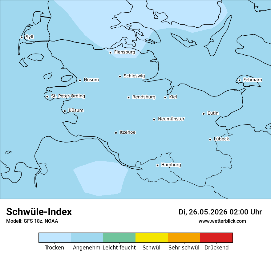 Modellkarte GFS – sui – sh