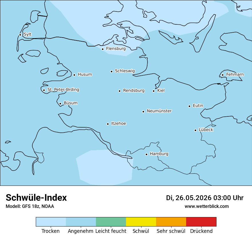 Modellkarte GFS – sui – sh