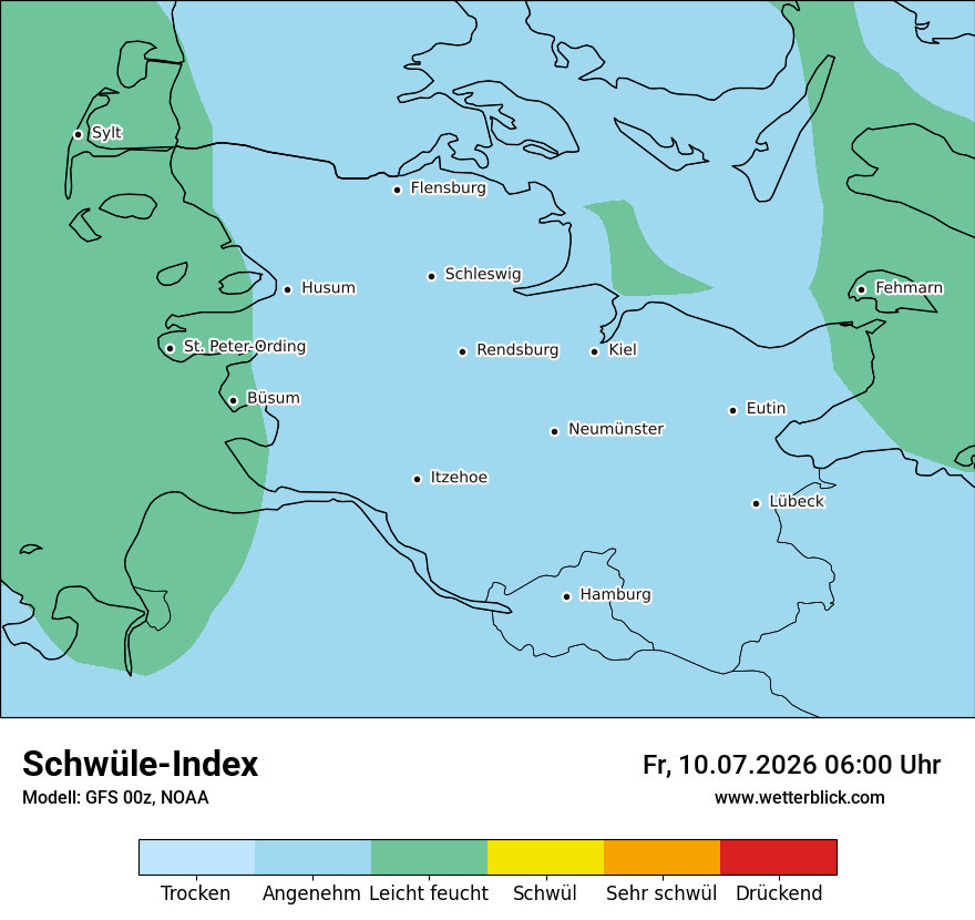 Modellkarte GFS – sui – sh