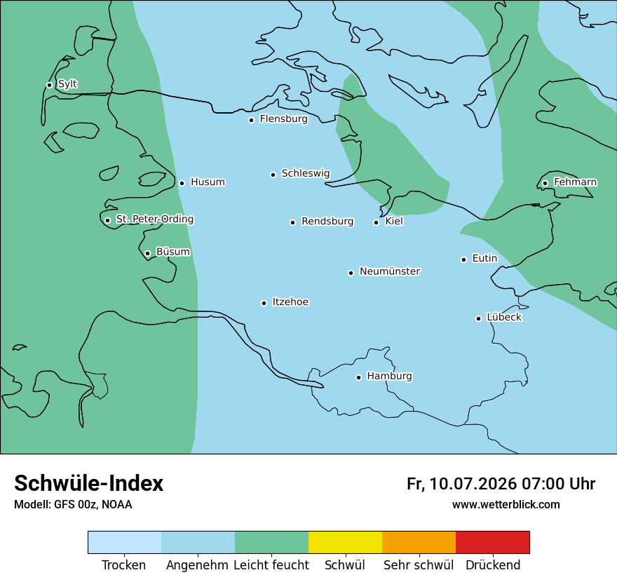 Modellkarte GFS – sui – sh