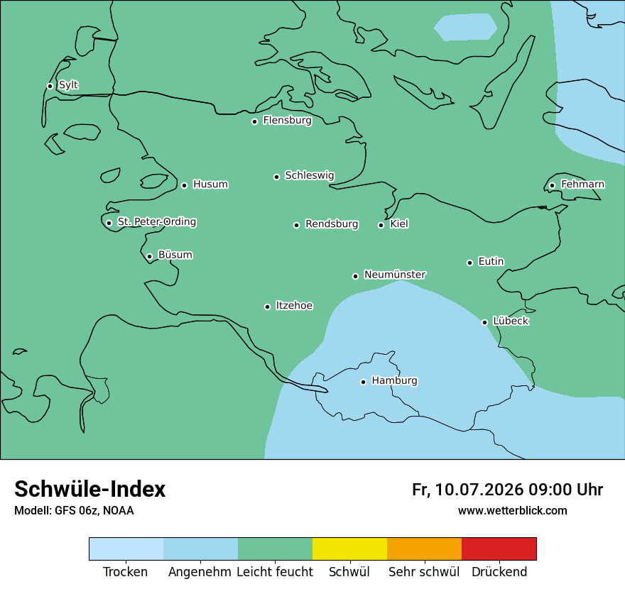 Modellkarte GFS – sui – sh
