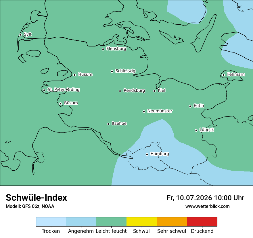 Modellkarte GFS – sui – sh