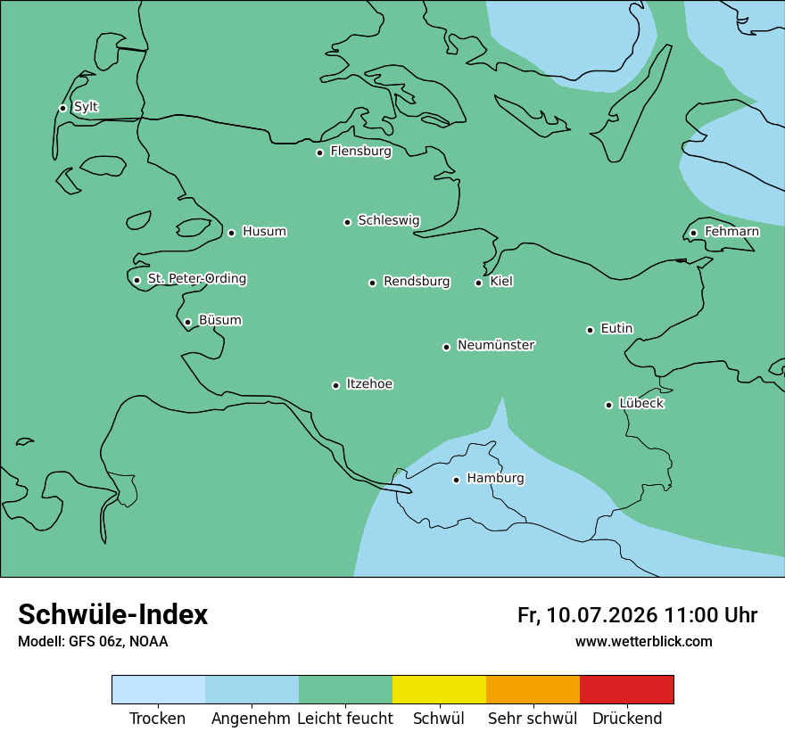 Modellkarte GFS – sui – sh