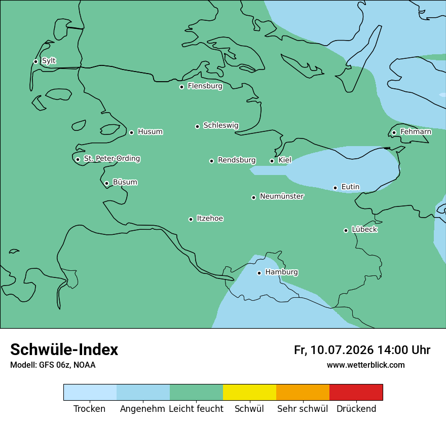 Modellkarte GFS – sui – sh