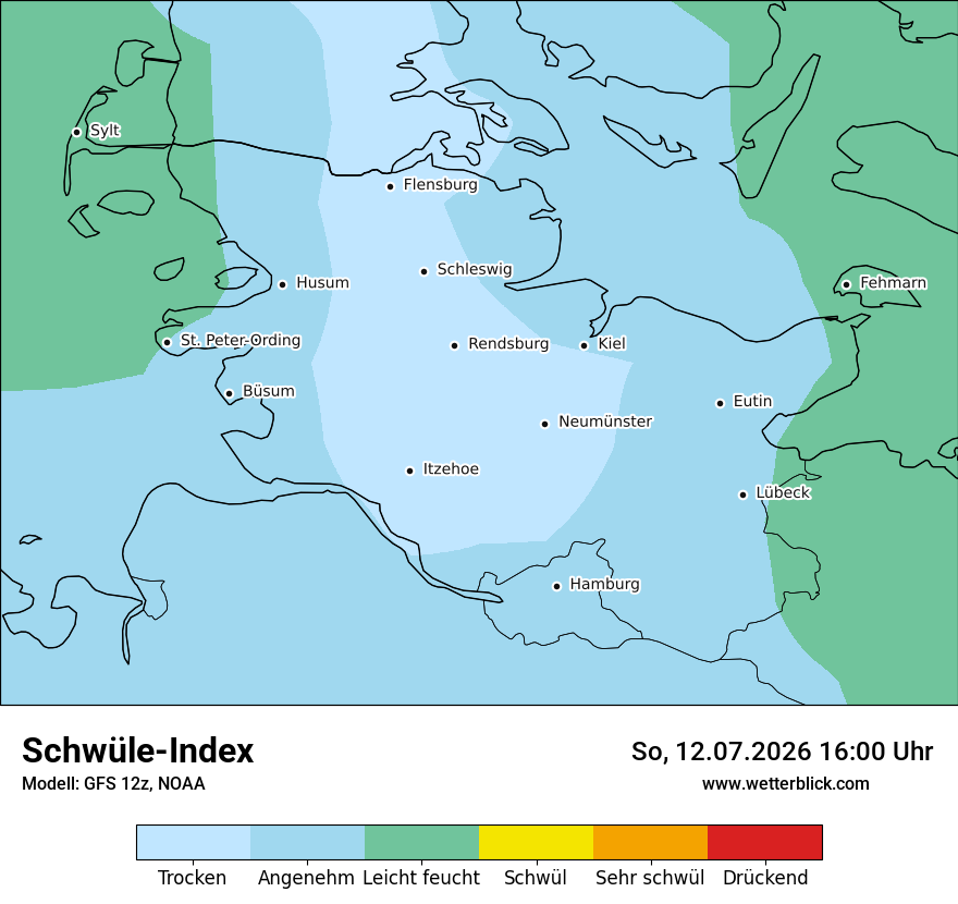 Modellkarte GFS – sui – sh