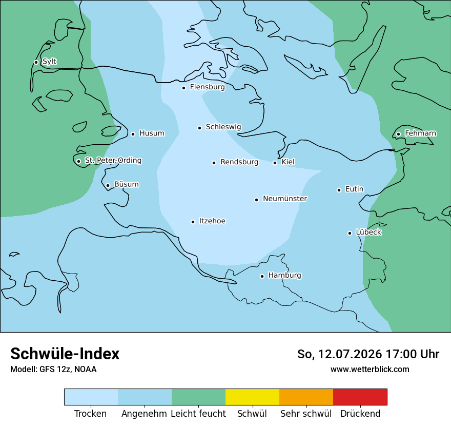 Modellkarte GFS – sui – sh