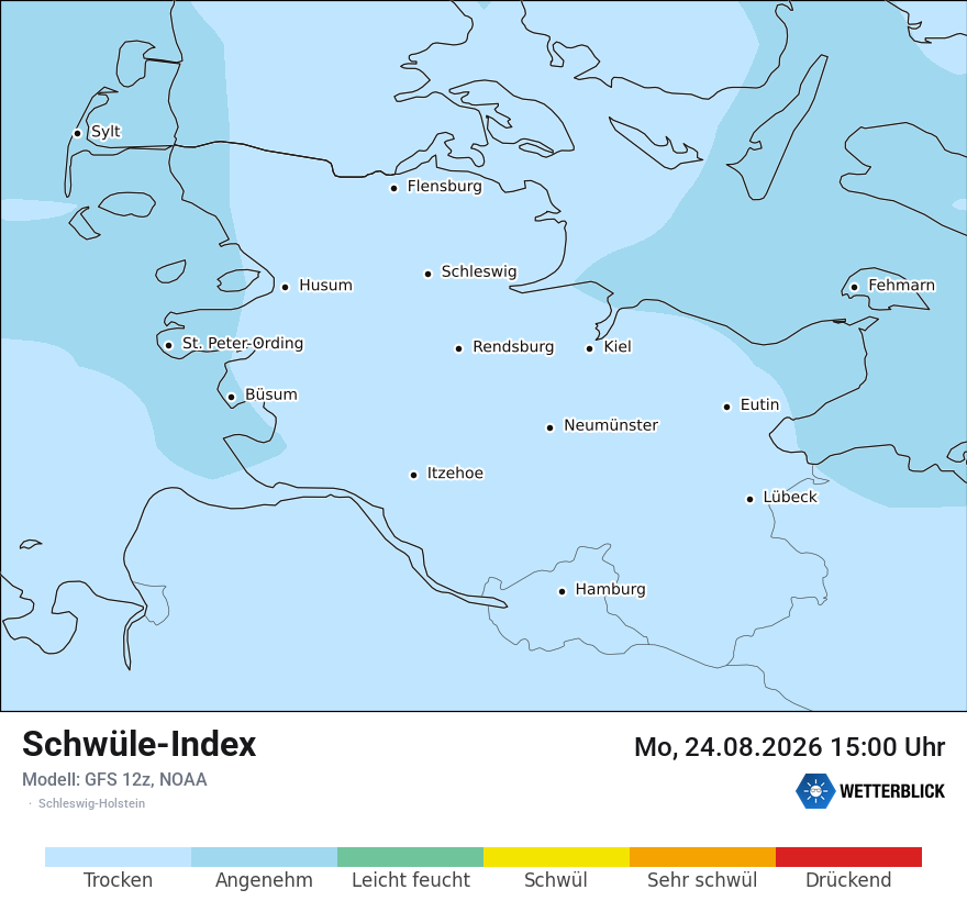 Modellkarte GFS – sui – sh