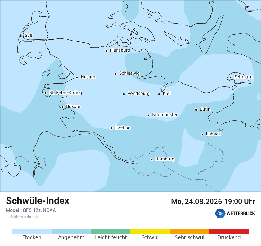 Modellkarte GFS – sui – sh
