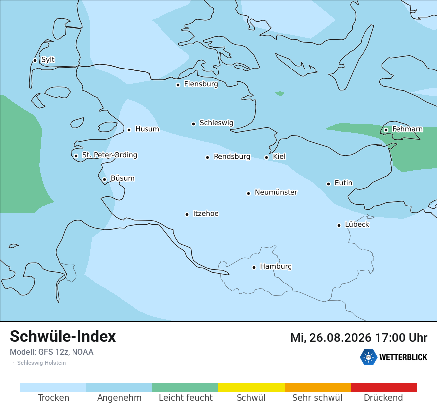 Modellkarte GFS – sui – sh