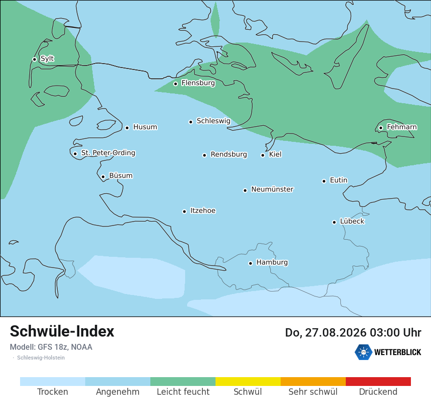 Modellkarte GFS – sui – sh