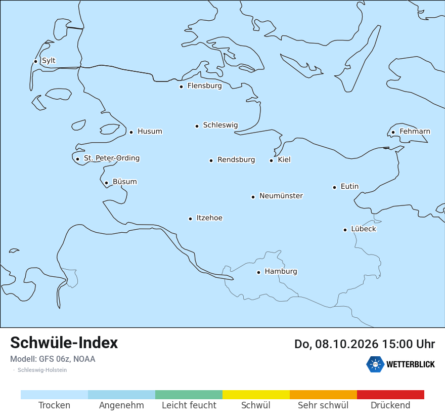 Modellkarte GFS – sui – sh