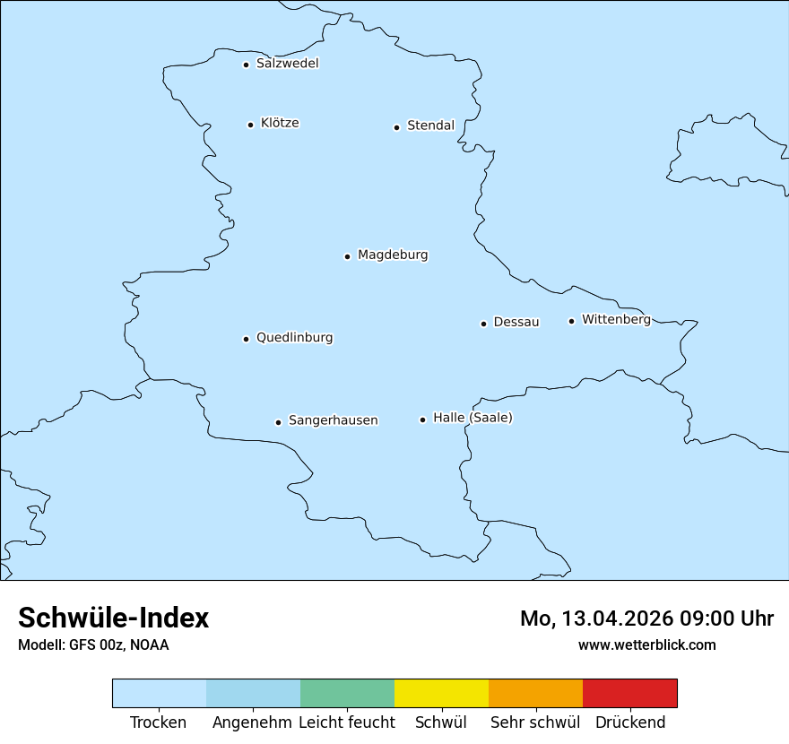 Modellkarte GFS – sui – st