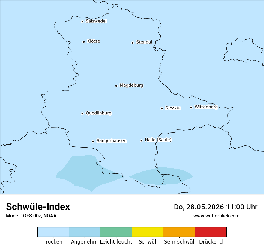 Modellkarte GFS – sui – st
