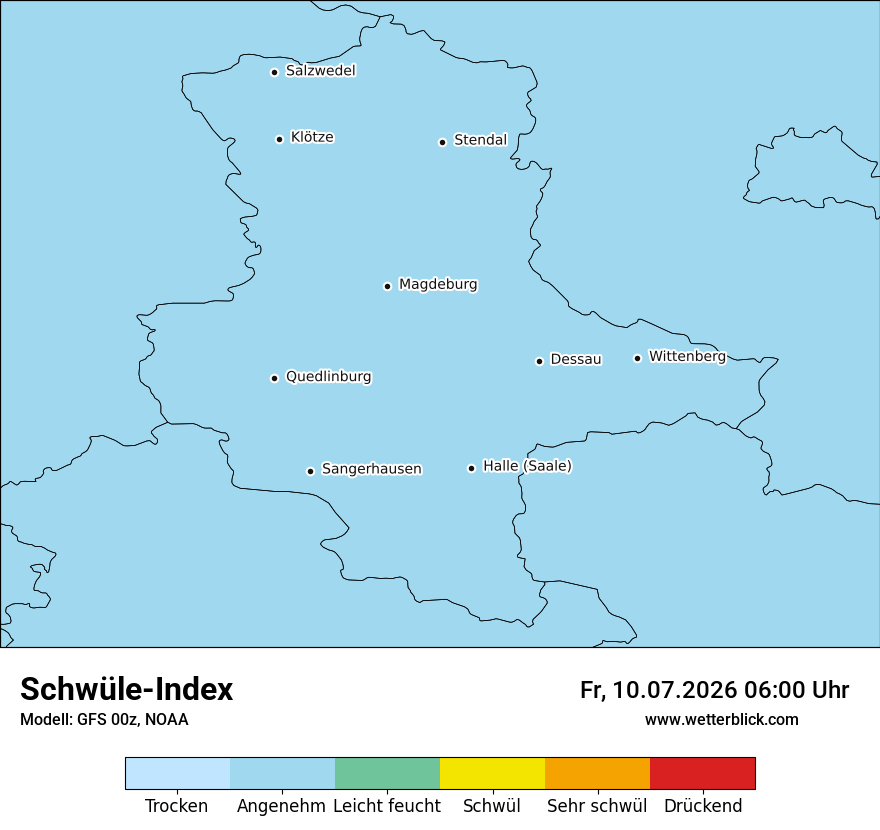 Modellkarte GFS – sui – st
