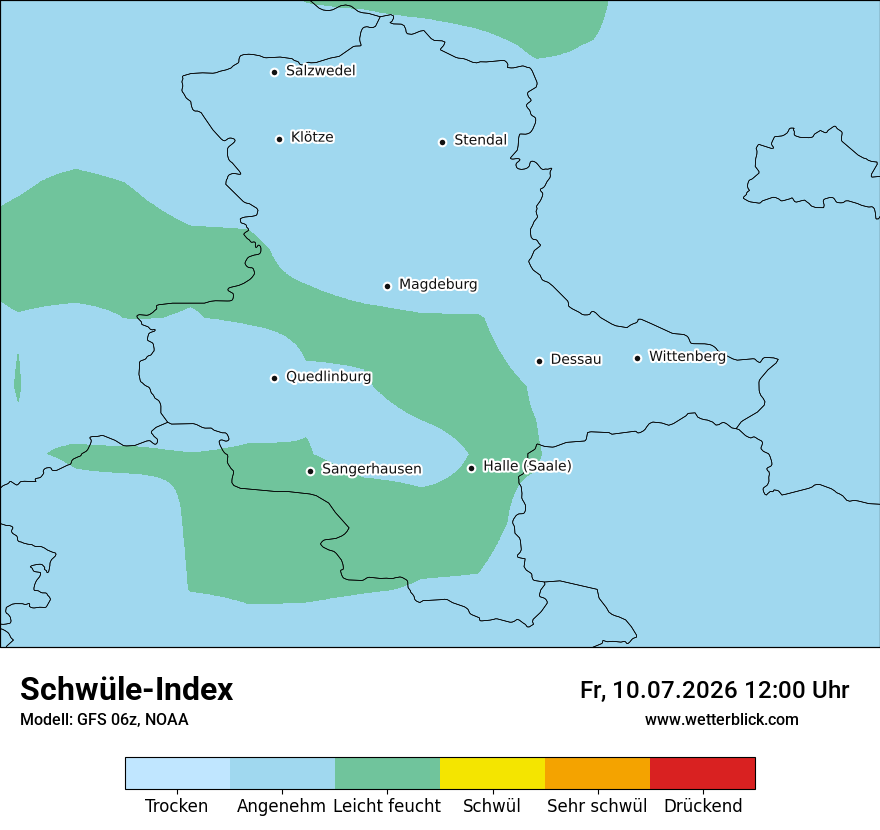 Modellkarte GFS – sui – st