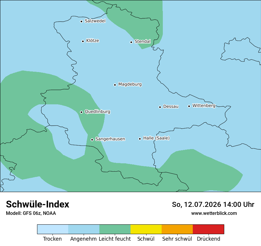 Modellkarte GFS – sui – st