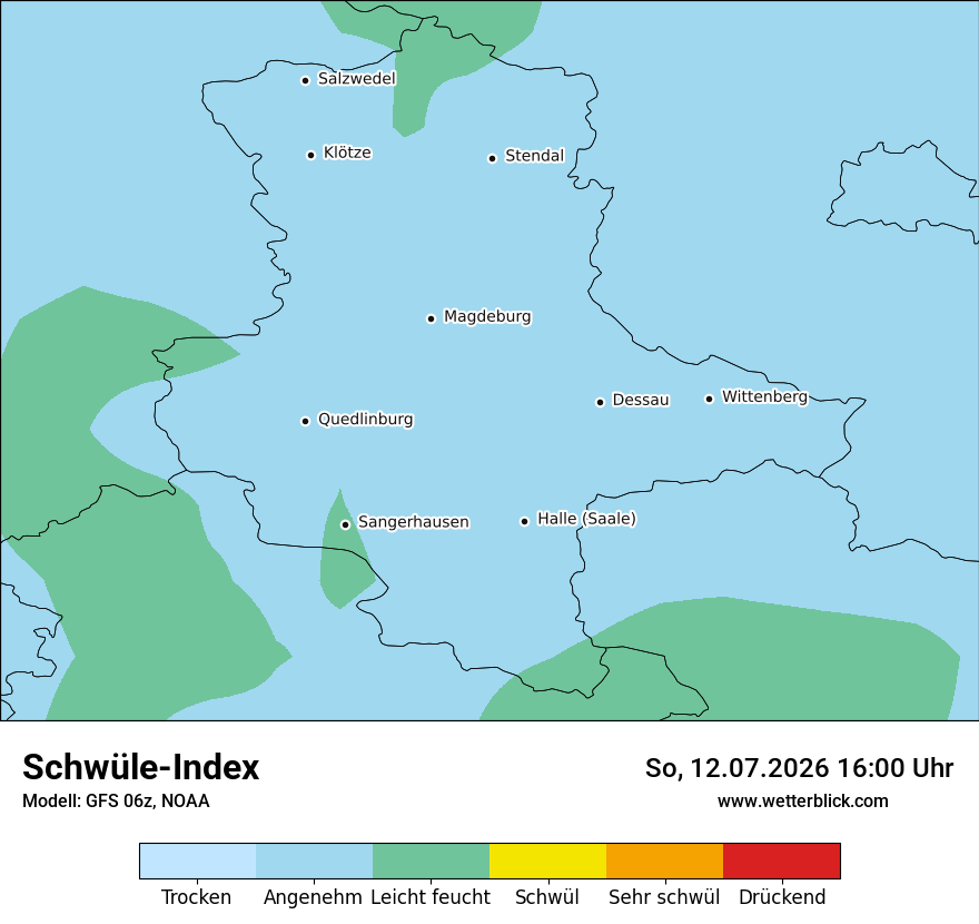 Modellkarte GFS – sui – st