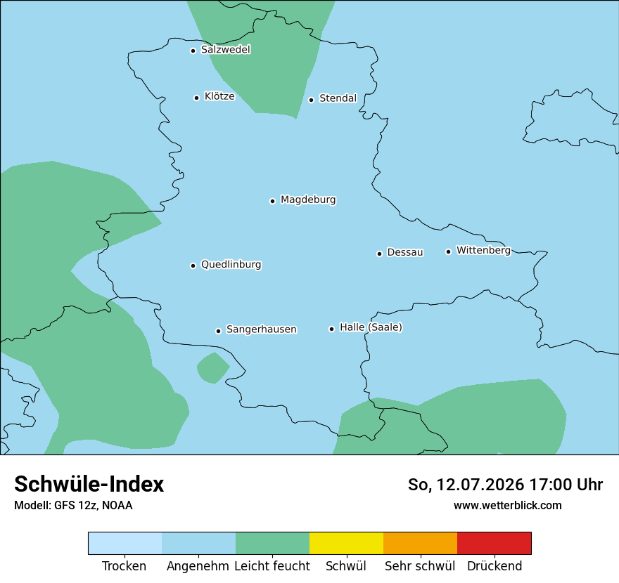 Modellkarte GFS – sui – st