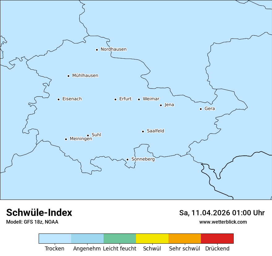 Modellkarte GFS – sui – th