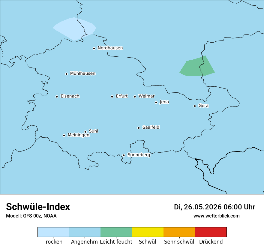 Modellkarte GFS – sui – th