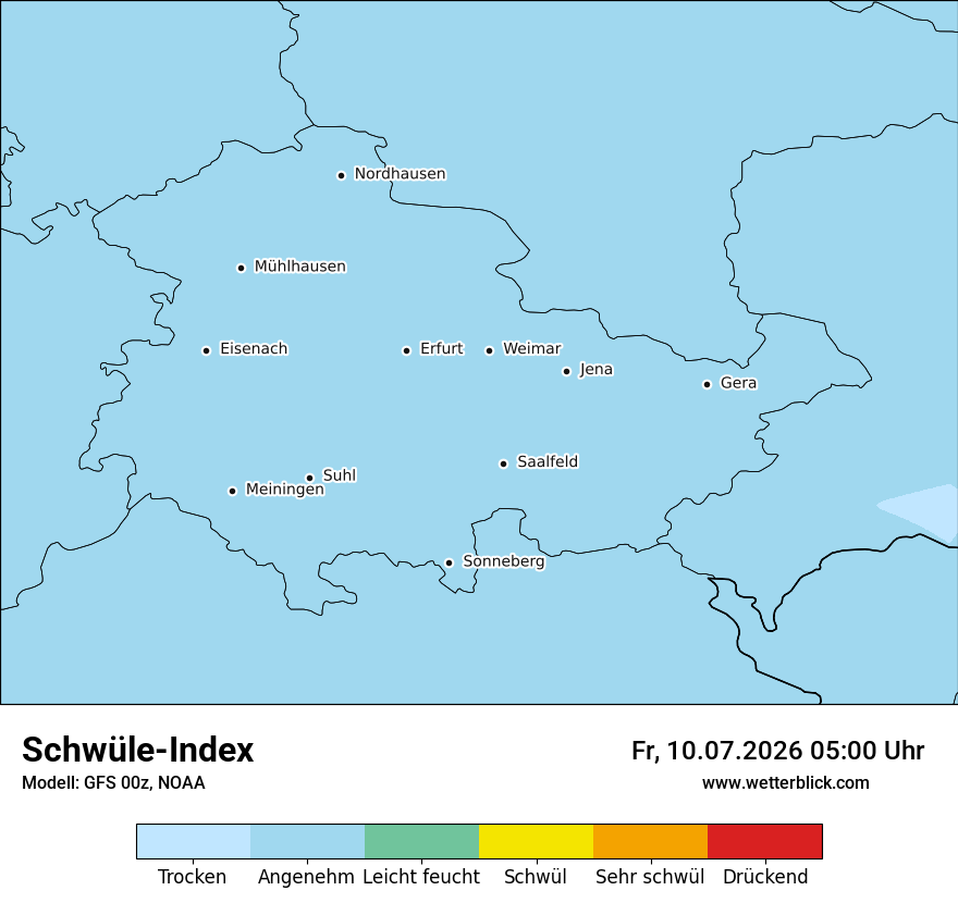Modellkarte GFS – sui – th
