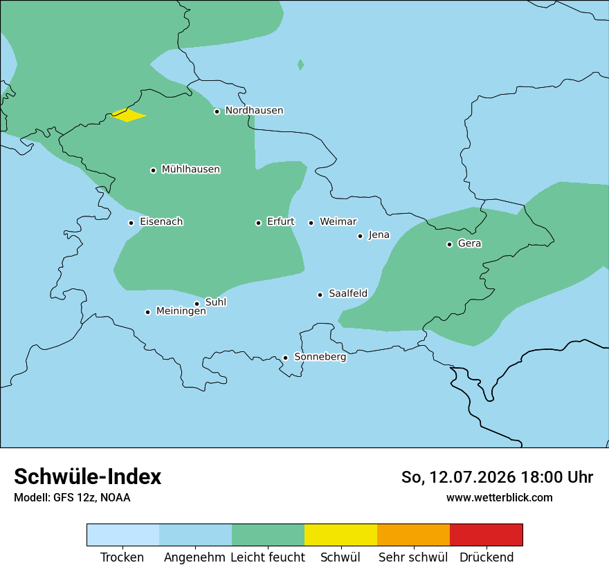 Modellkarte GFS – sui – th