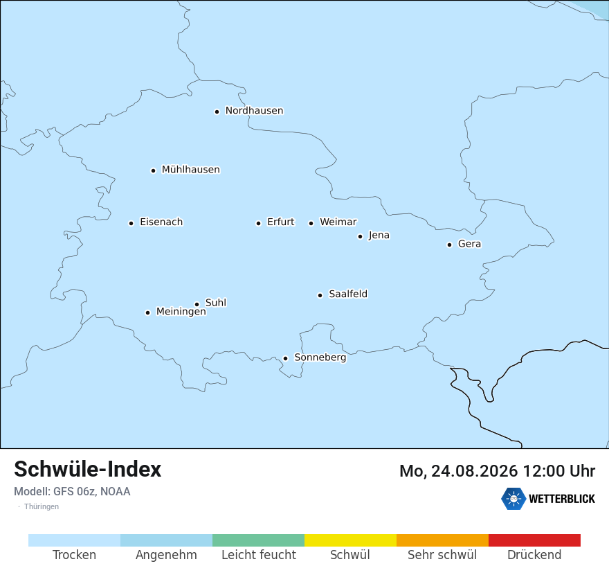 Modellkarte GFS – sui – th