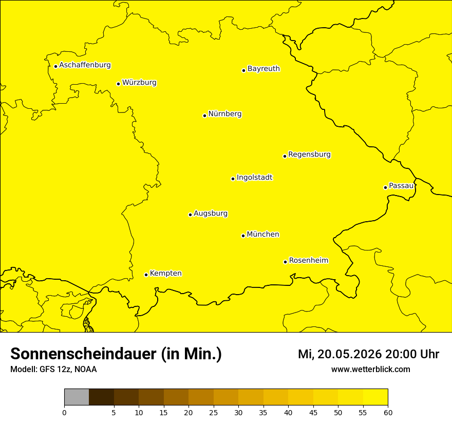 Modellkarte GFS – sunsd – by