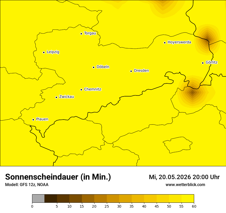 Modellkarte GFS – sunsd – sn