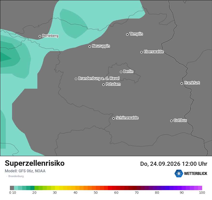 Modellkarte GFS – superzellenrisiko – bb