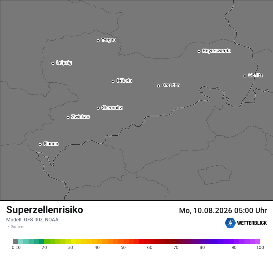 Modellkarte GFS – superzellenrisiko – sn