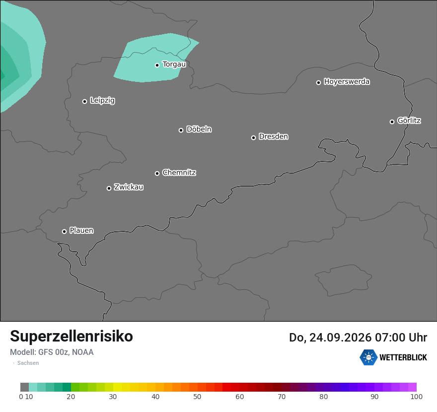 Modellkarte GFS – superzellenrisiko – sn