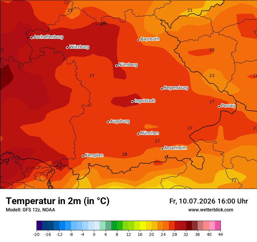 Modellkarte GFS – t2m – by