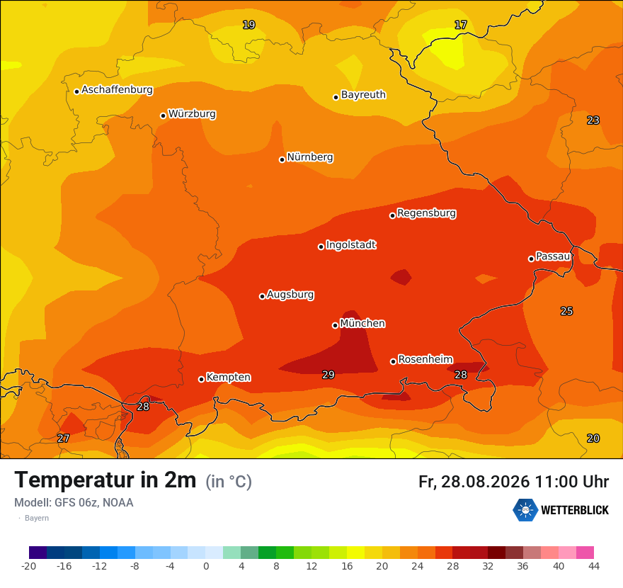 Modellkarte GFS – t2m – by