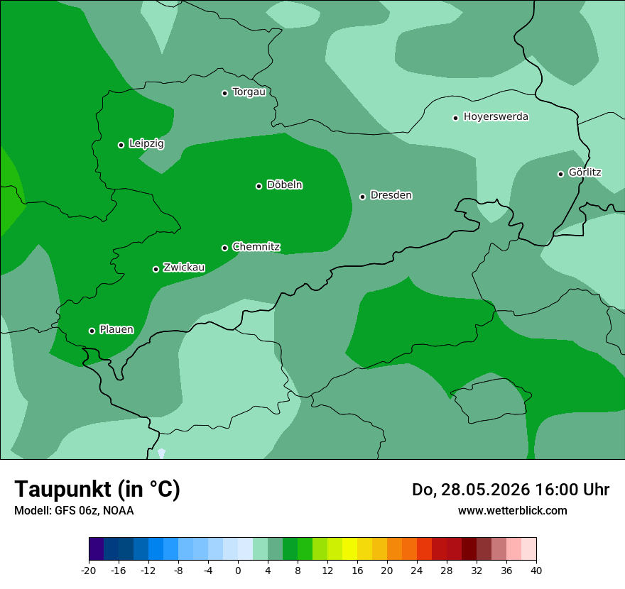 Modellkarte GFS – td – sn